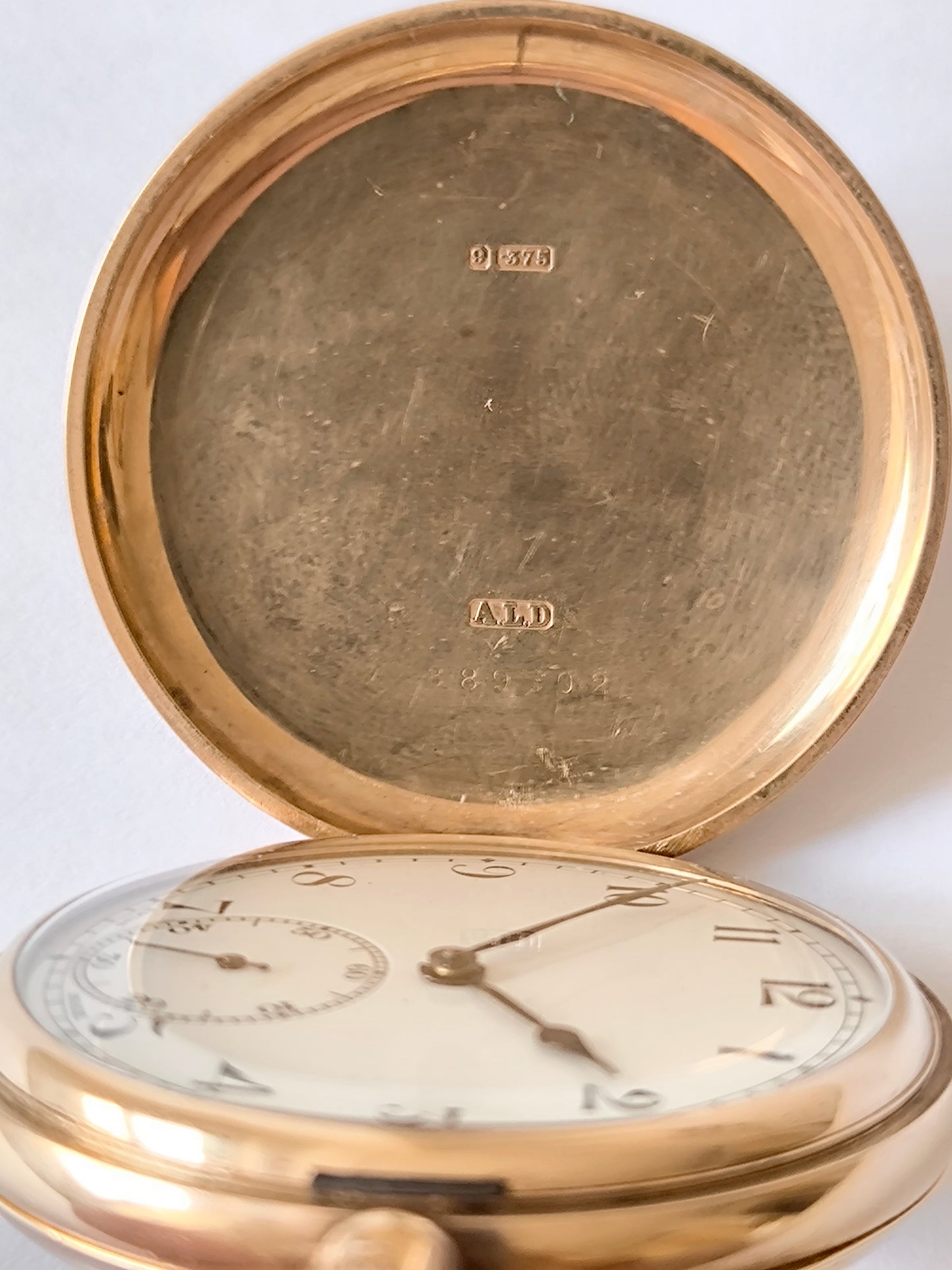 VINTAGE POCKET WATCH SOLID GOLD 9K