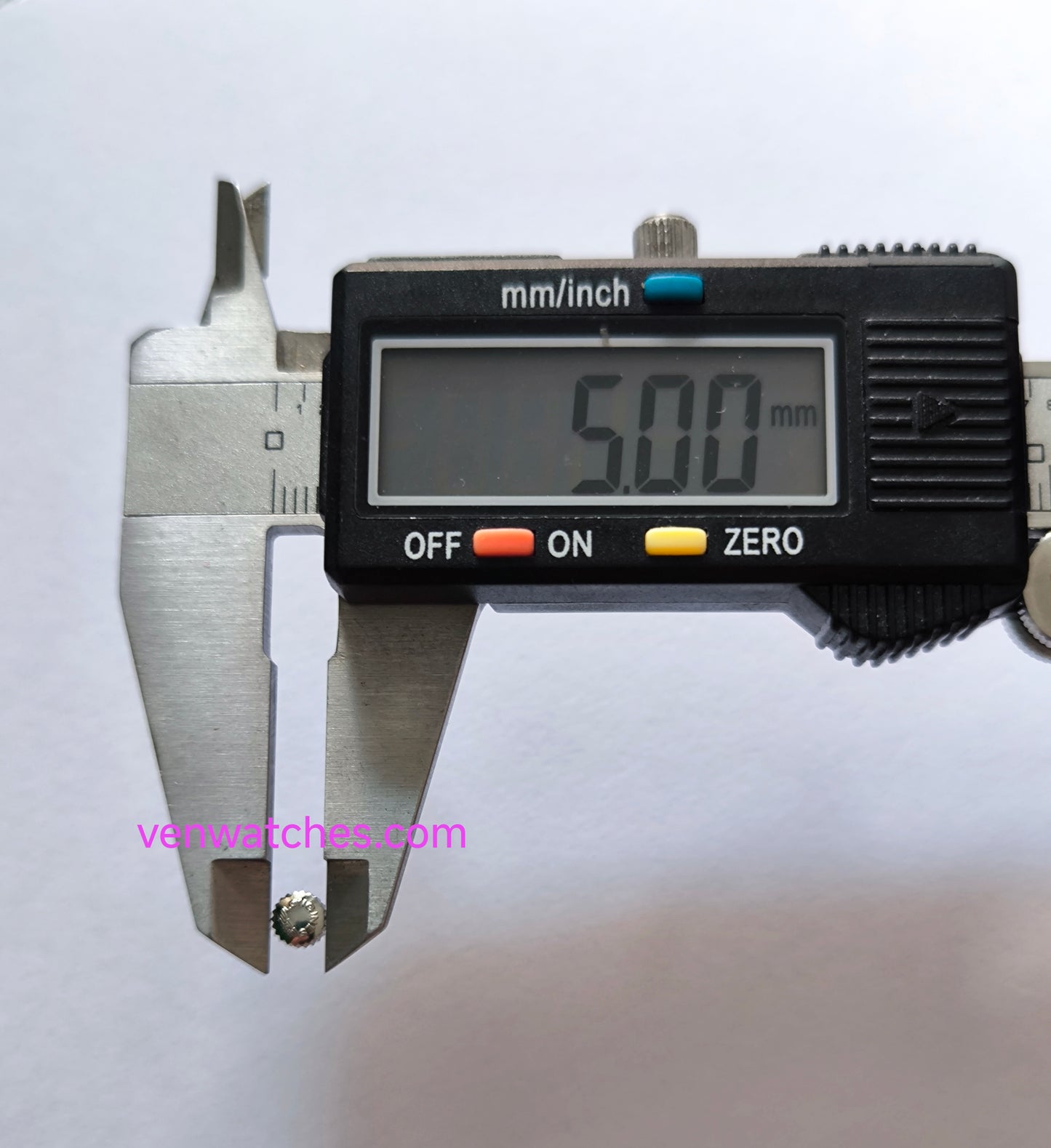 LONGINES Original Crown 5.00mm Silver Color - Tube 2.00mm Stem 0.90mm Swiss Watch Crown