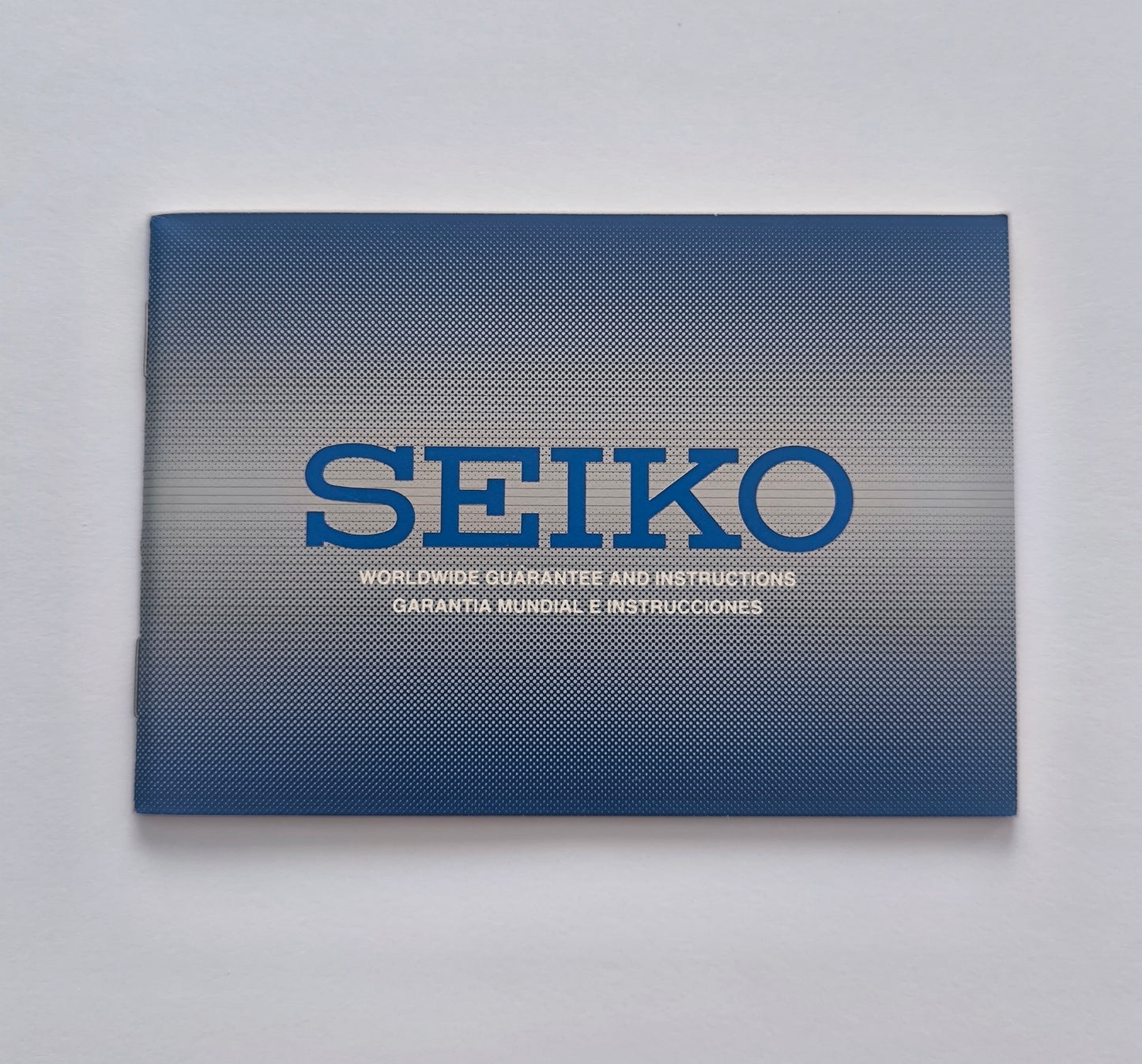 Genuine Seiko Warranty Card & Worldwide Guarantee Booklet