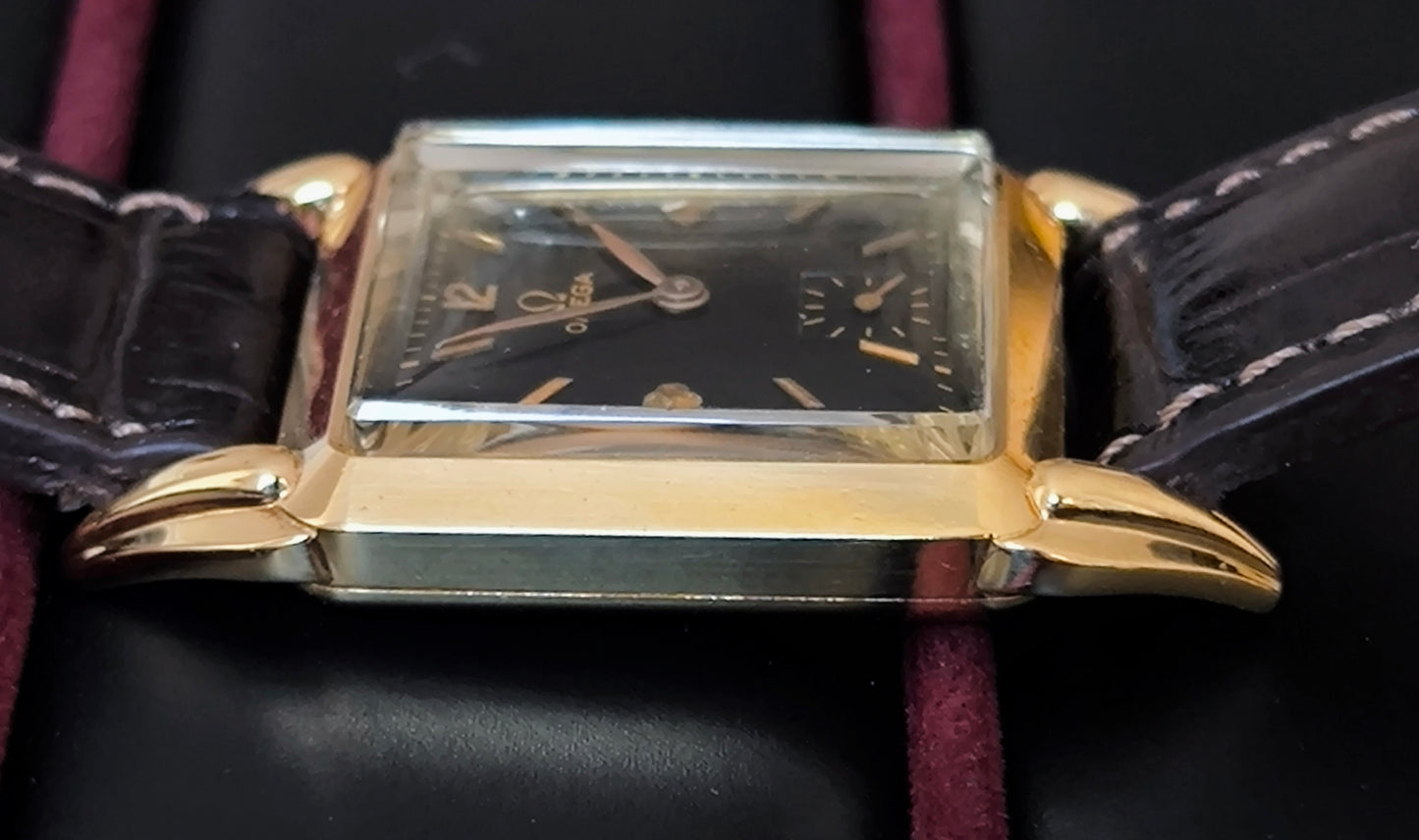 Vintage Omega Art Deco Tank – Solid 18K Gold