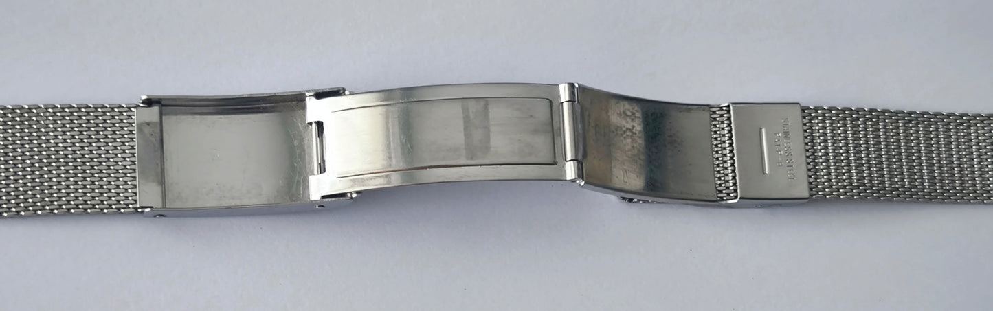 Vintage Orient Stainless Steel Mesh Watch Bracelet – 18mm