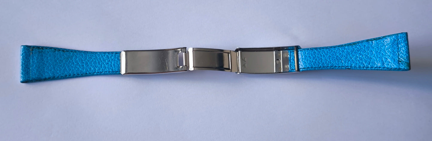 Omega N° 27 Rare vintage genuine Blue leather strap 22,8mm
