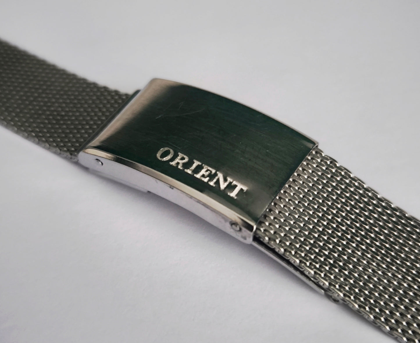 Vintage Orient Stainless Steel Mesh Watch Bracelet – 18mm