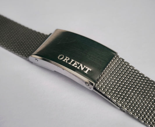 Vintage Orient Stainless Steel Mesh Watch Bracelet – 18mm