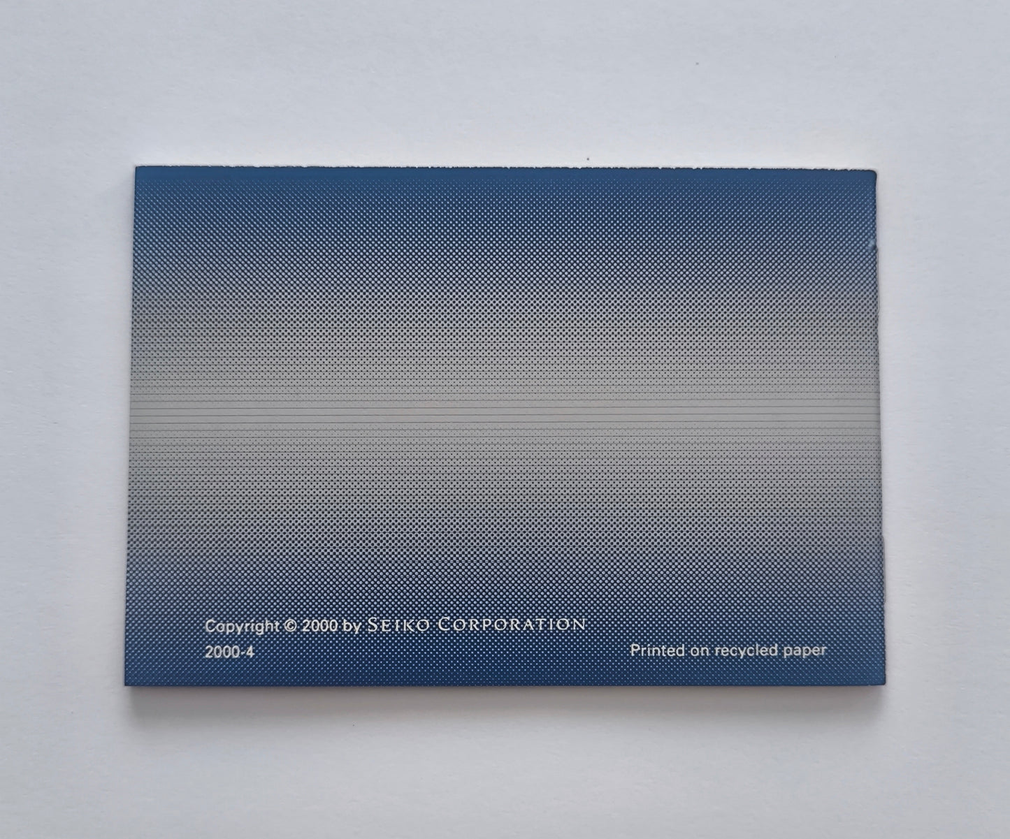 Genuine Seiko Warranty Card & Worldwide Guarantee Booklet