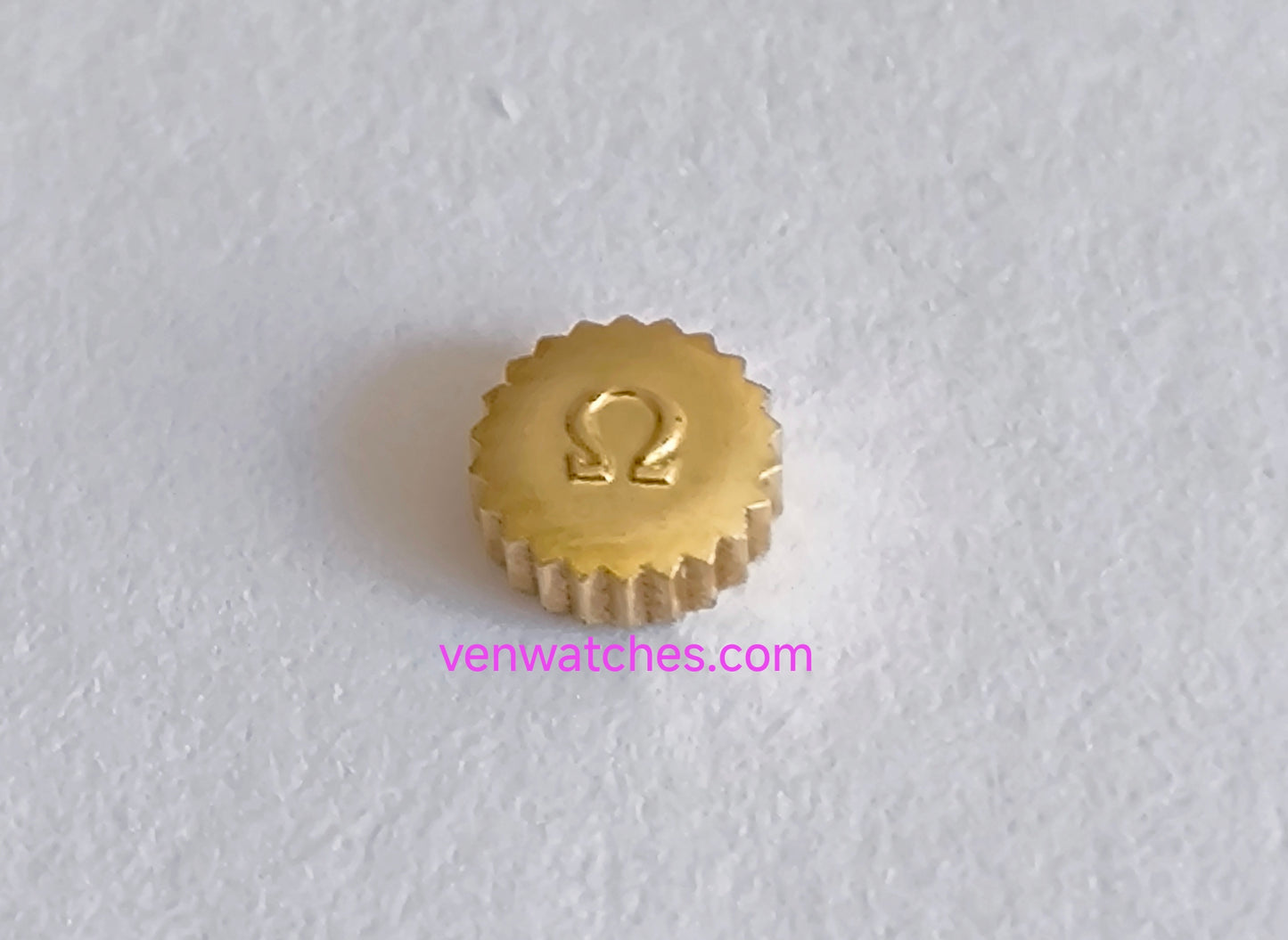 OMEGA Original Crown 4.60mm Gold Plated - Tube 2.00mm Stem 1.00mm