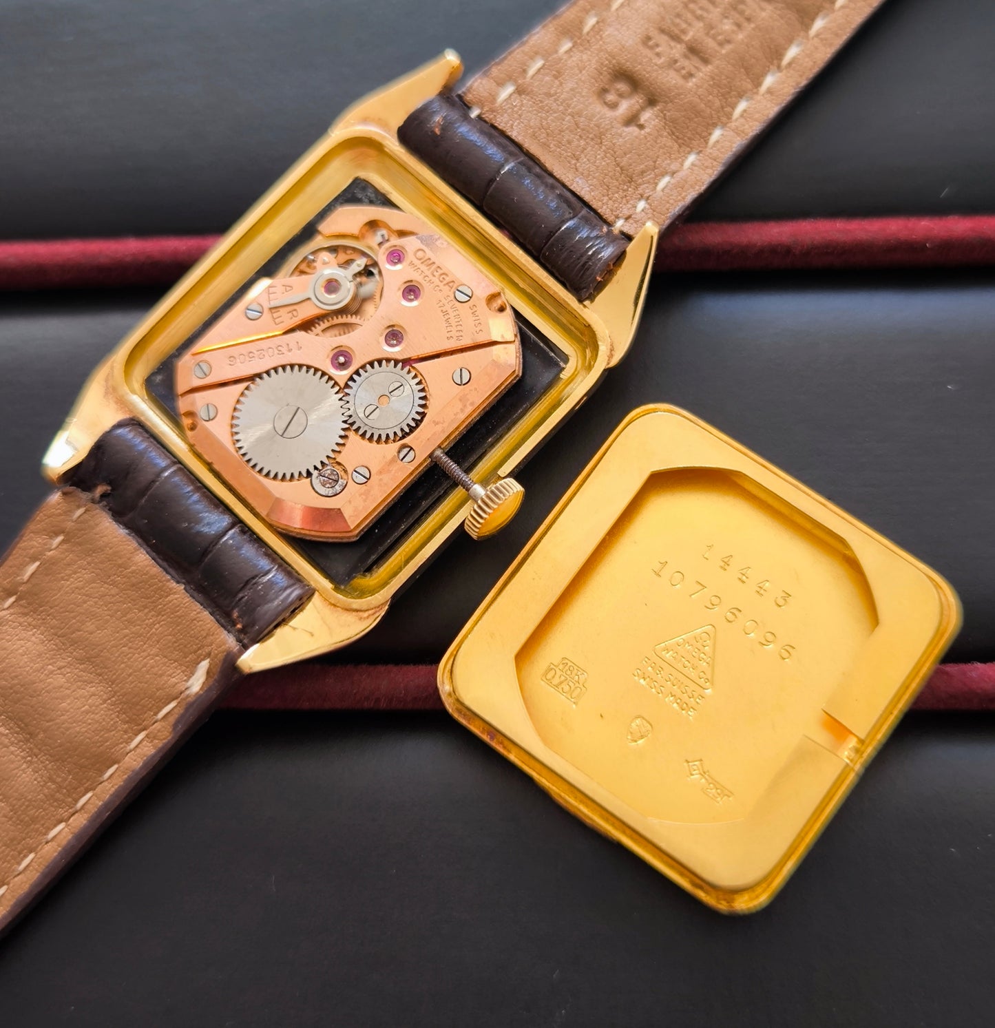 Vintage Omega Art Deco Tank – Solid 18K Gold