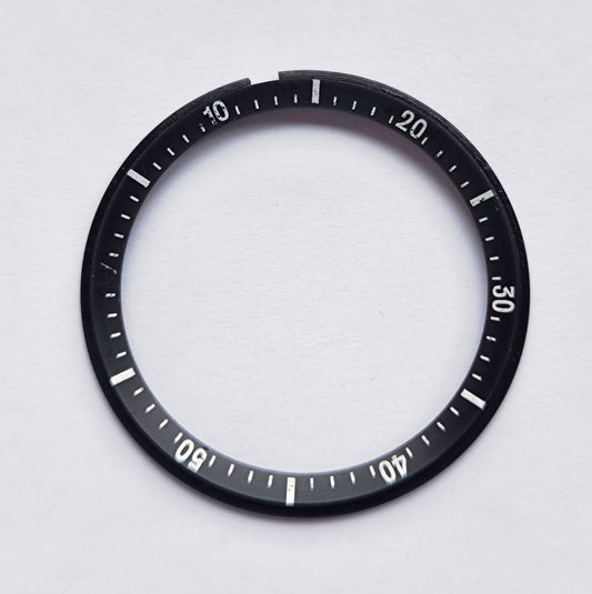 Seiko Inner Rotating Bezel Insert Black - 6139 Pogue - 6000/6001/6002/6005/6007/6009
