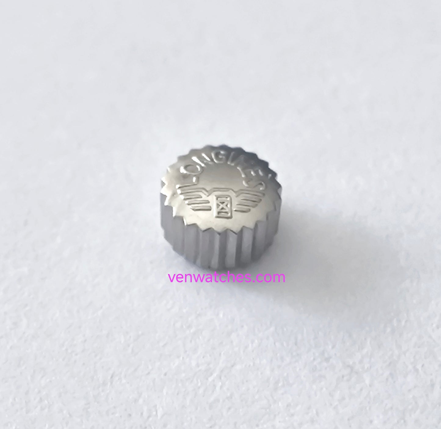 LONGINES Original Crown 4.45mm Silver Color - Height 3.10mm Tube 2.00mm Stem 0.90mm