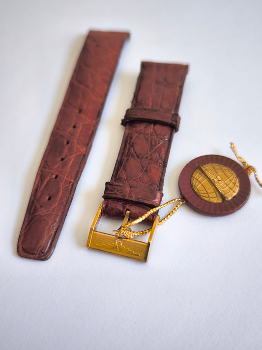Longines vintage 18mm leather strap with original buckle