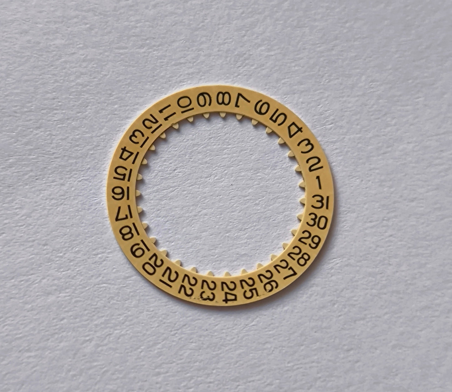 OMEGA Calendar Date Disc 1010-1580 Plastic Gold color