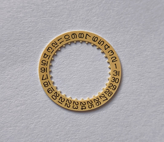 OMEGA Calendar Date Disc 1010-1580 Plastic Gold color