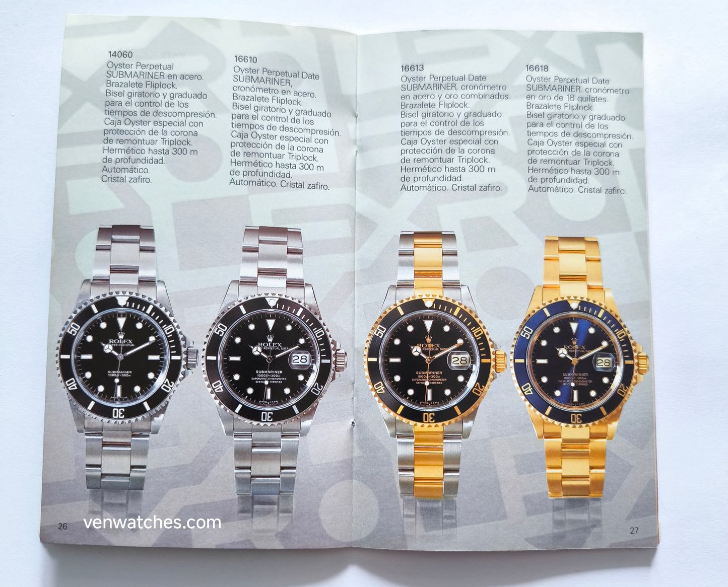 Vintage Rolex Oyster Watch Catalog/Booklet 1993 - Original Collection Guide