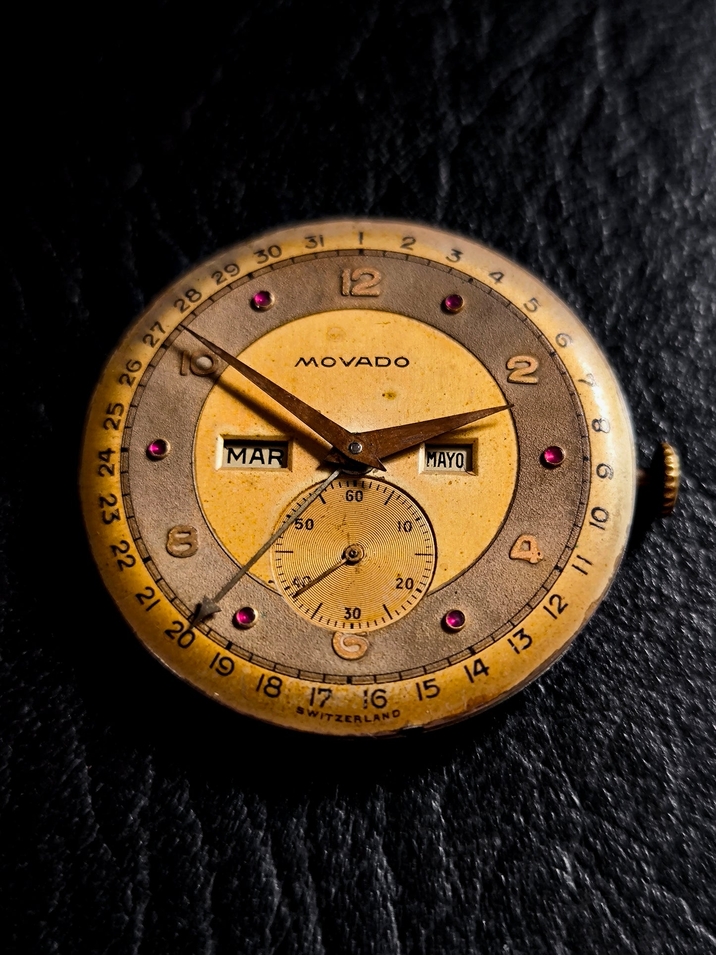 Vintage Movado Triple Calendar – Cal. 470 Watch Movement