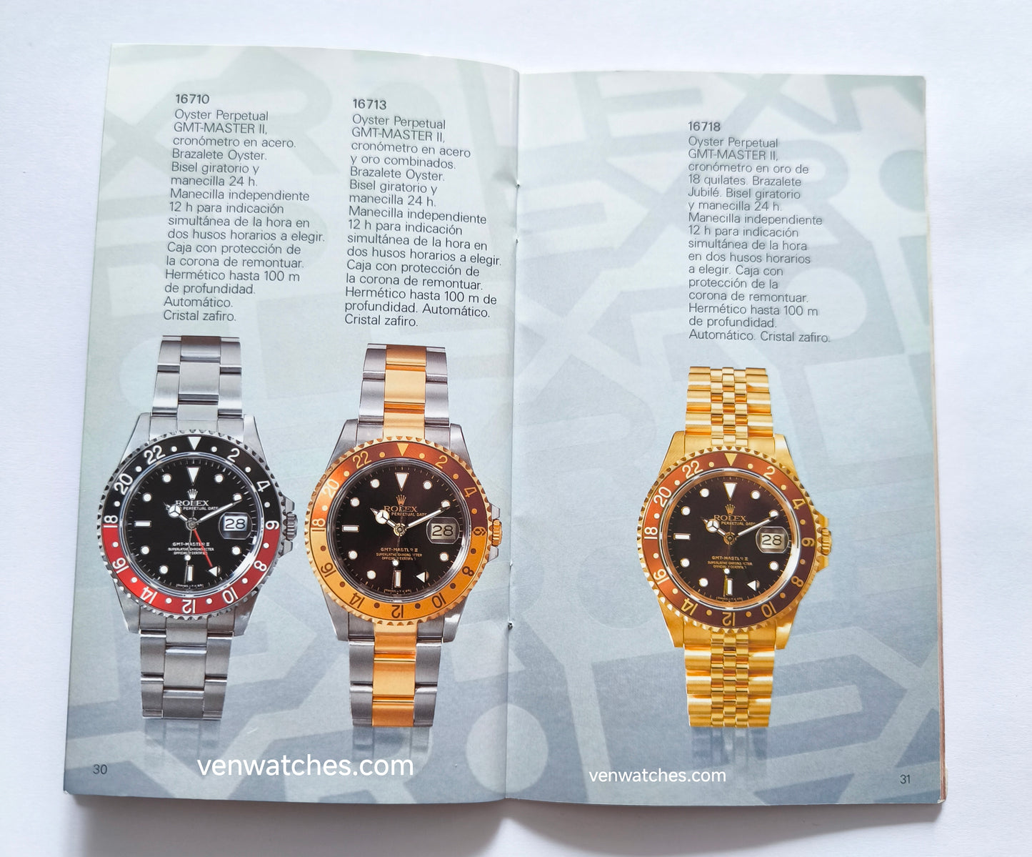 Vintage Rolex Oyster Watch Catalog/Booklet 1993 - Original Collection Guide
