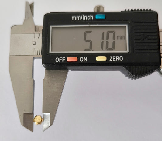 IWC CROWN 5,10mm GOLD COLOR SCREW TYPE