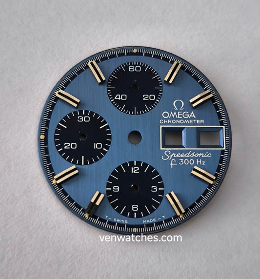 OMEGA Speedsonic f300 Hz Blue Dial - Electronic Tuning Fork 29.5mm