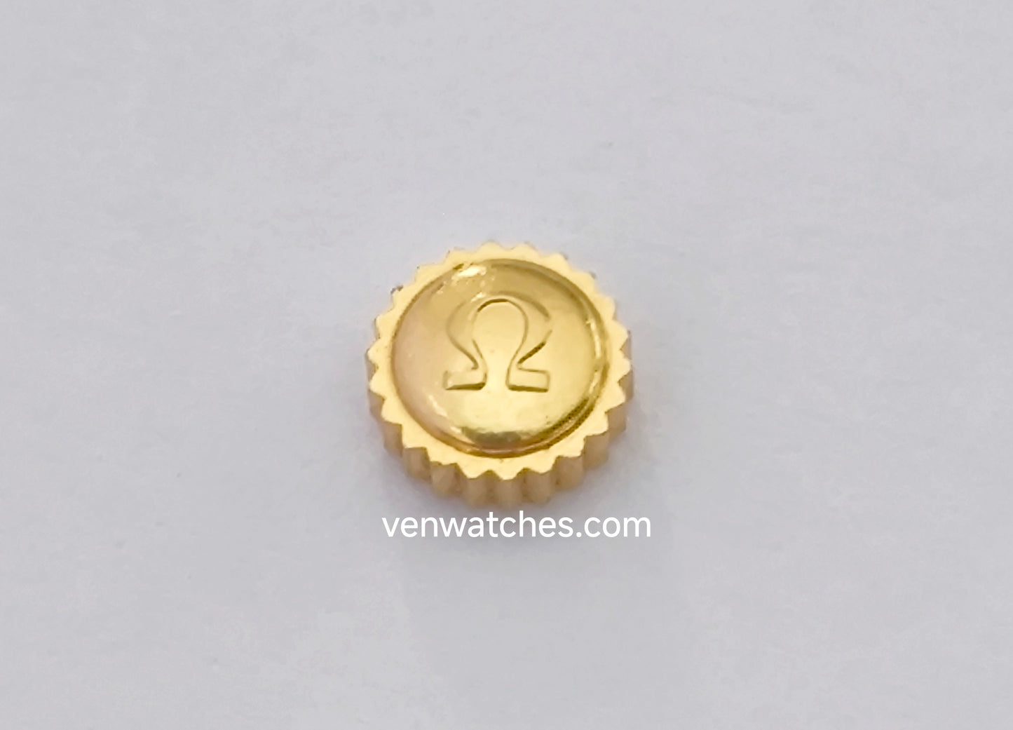 OMEGA Original Crown 5.50mm Gold Plated - Tube 2.50mm Stem 1.20mm