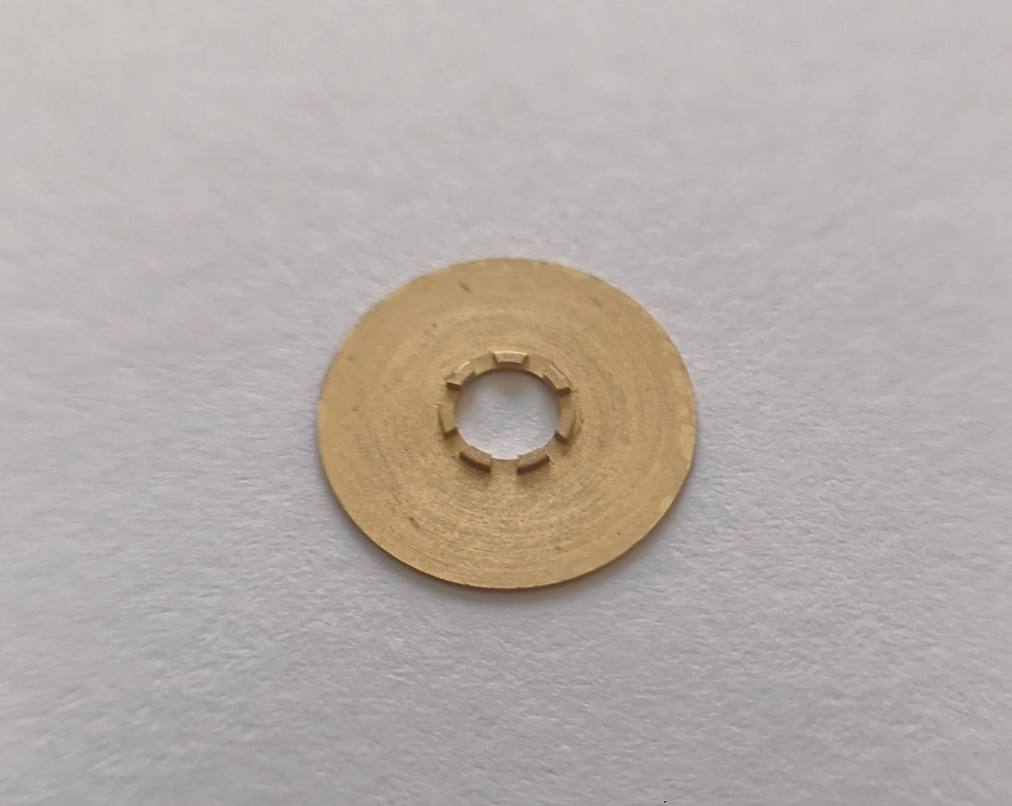 Certina KF 25-652 day disc gold champagne rear side mounting detail