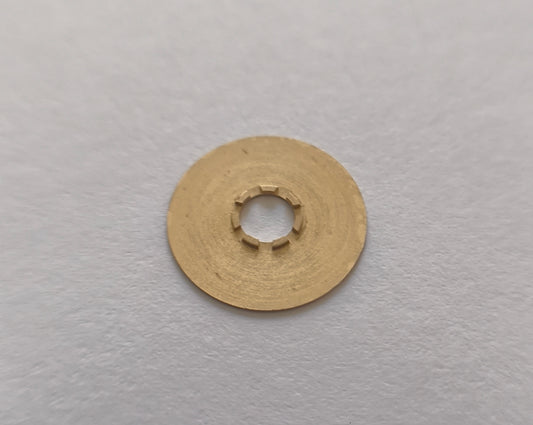 Certina KF 25-652 day disc gold champagne rear side mounting detail