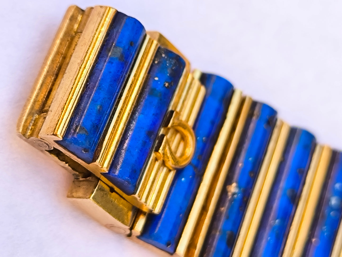 OMEGA 18K Gold Lapis Lazuli  Watch 28mm
