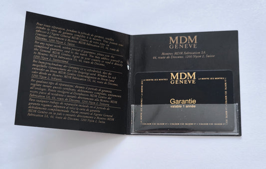 HUBLOT  Watch Guarantee Warranty Certificate Card