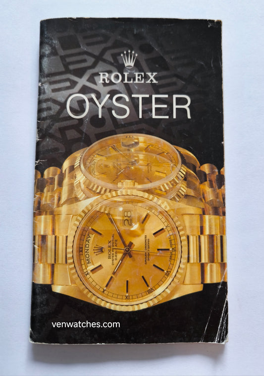 Vintage Rolex Oyster Watch Catalog/Booklet 1990 - Original Collection Guide