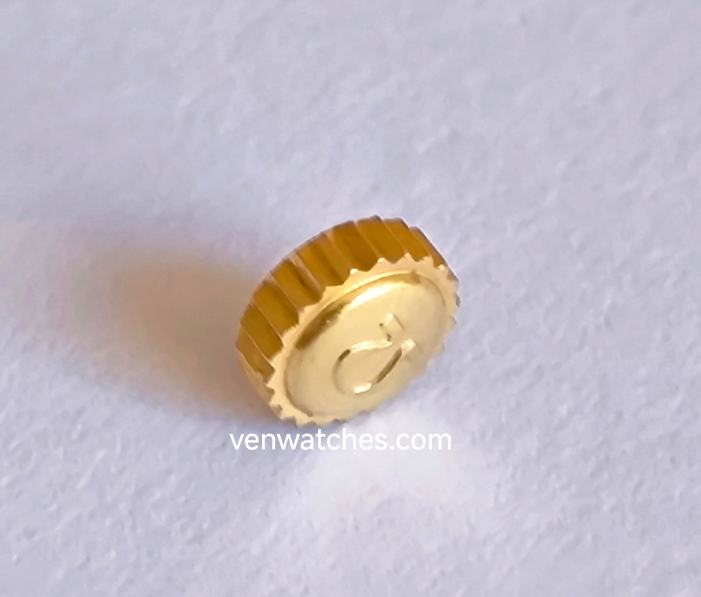 OMEGA Original Crown 5.50mm Gold Plated - Tube 2.50mm Stem 1.20mm