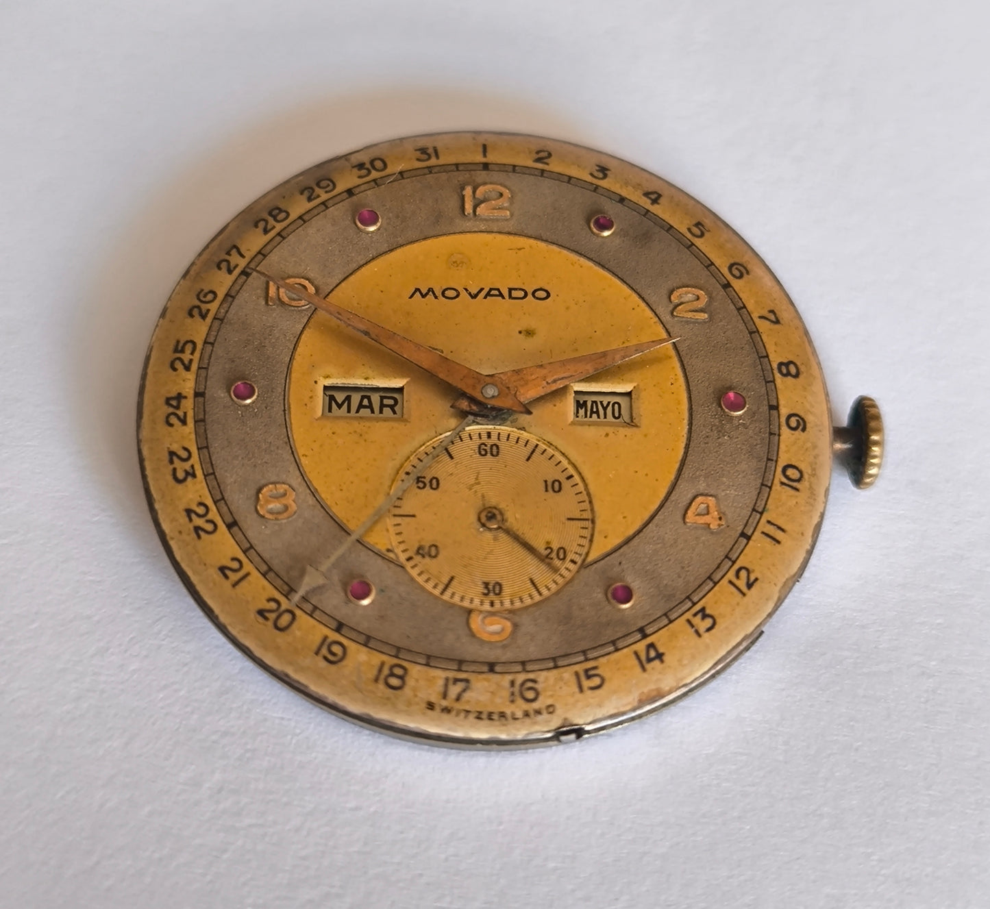 Vintage Movado Triple Calendar – Cal. 470 Watch Movement