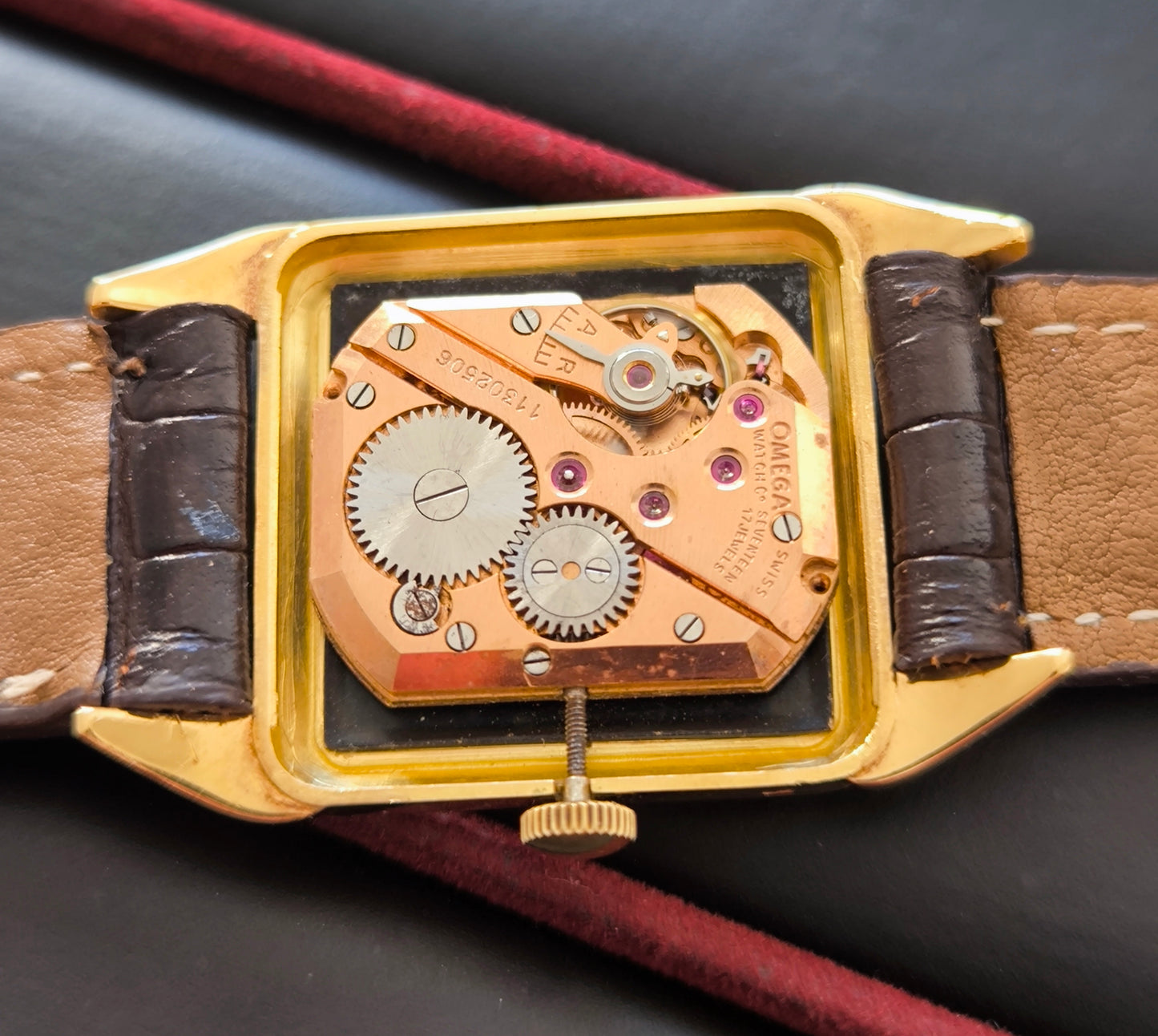 Vintage Omega Art Deco Tank – Solid 18K Gold