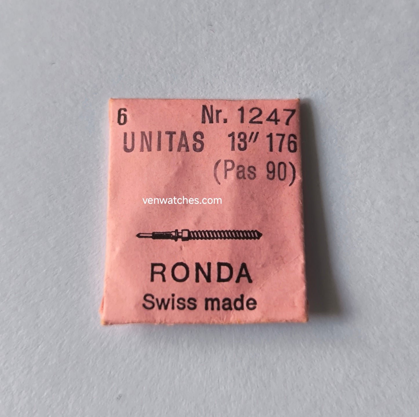 UNITAS Winding Stem 176-401 Thread 0.90mm - Cal. 176-6330 Swiss Movement Part