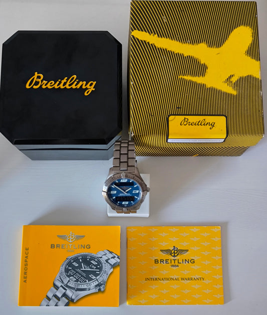 Breitling Aerospace titanium case and bracelet full set box papers