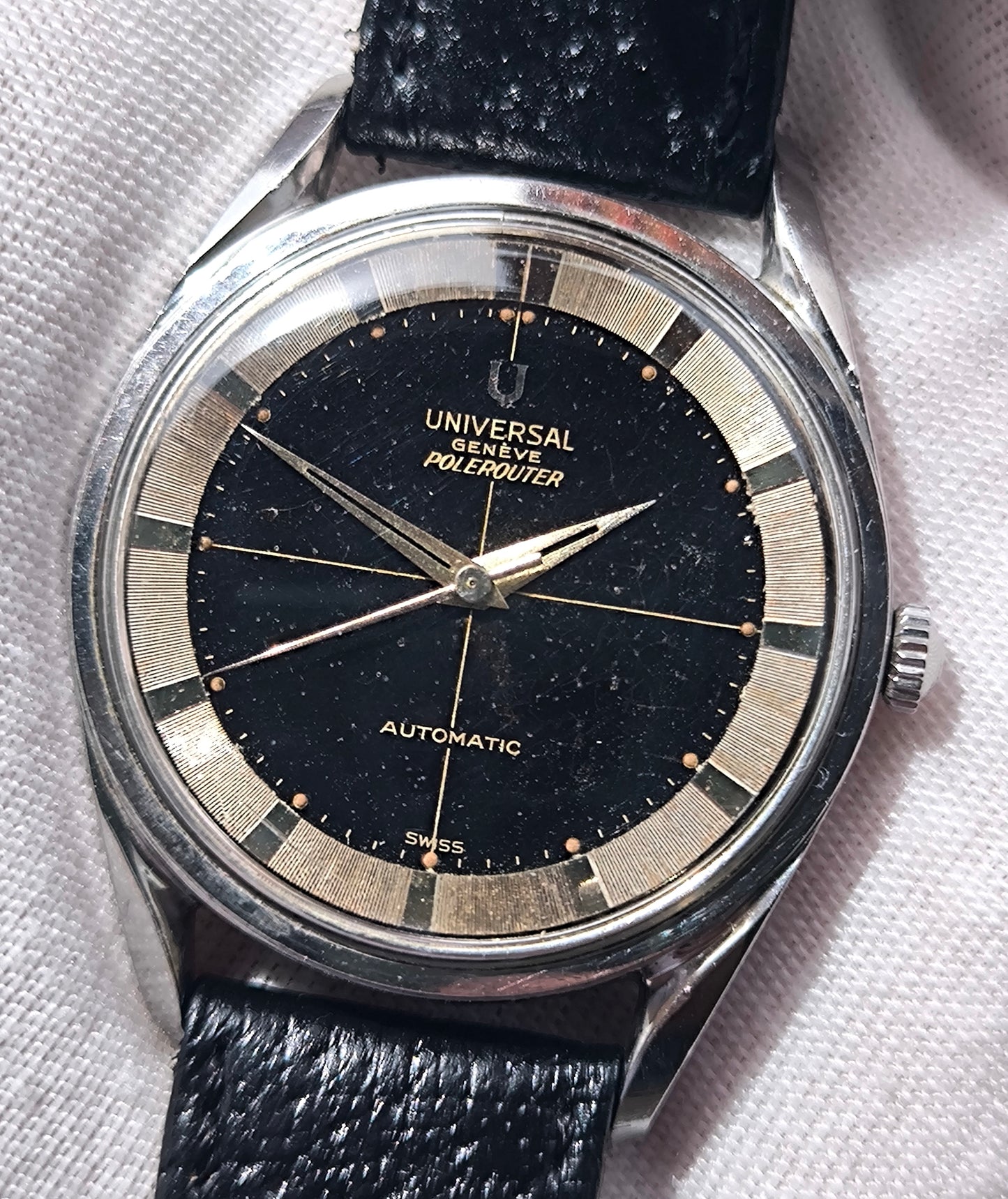 UNIVERSAL GENEVE POLEROUTER AUTOMATIC REF 20368-1 Cal. 218-9