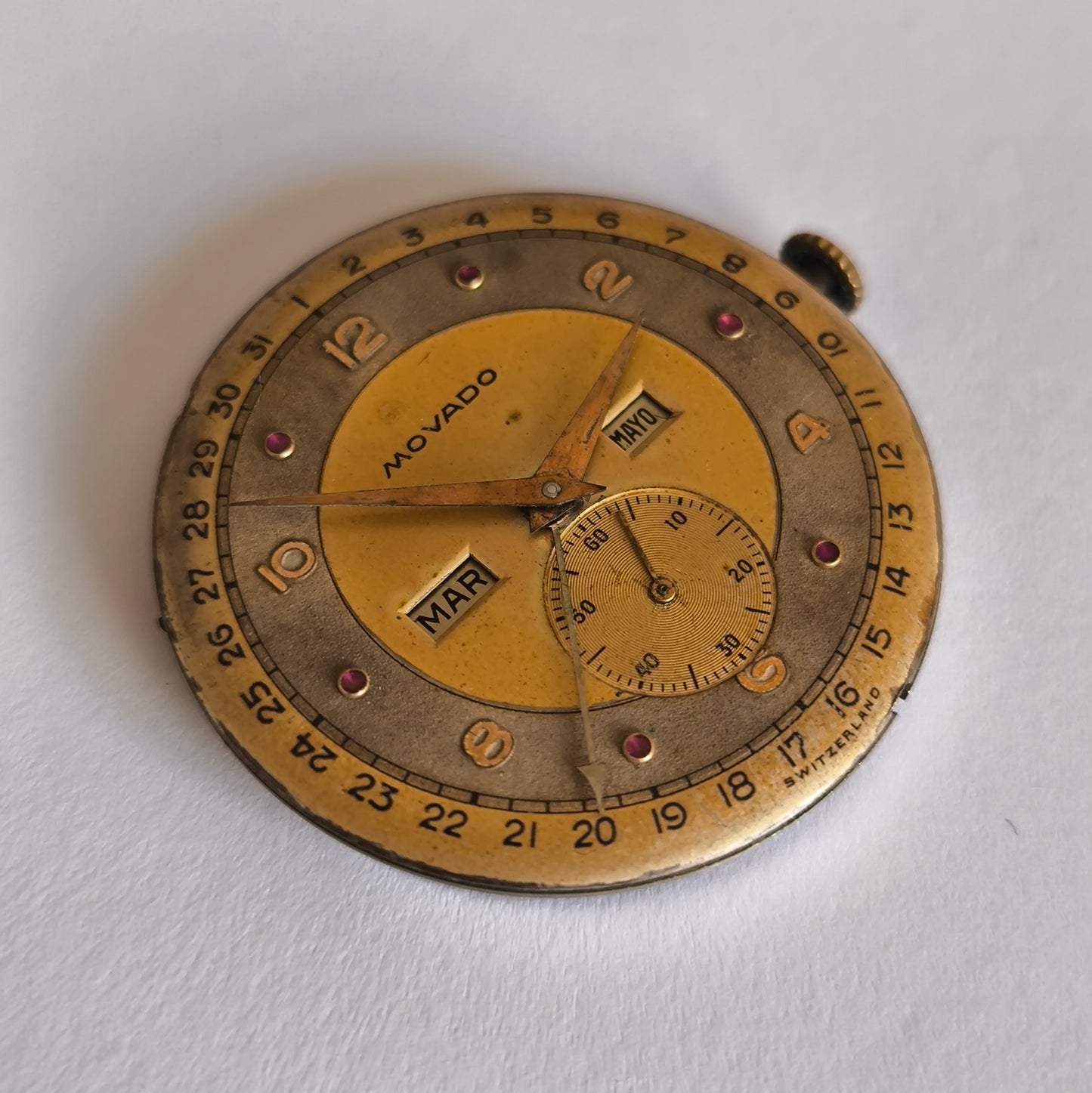 Vintage Movado Triple Calendar – Cal. 470 Watch Movement