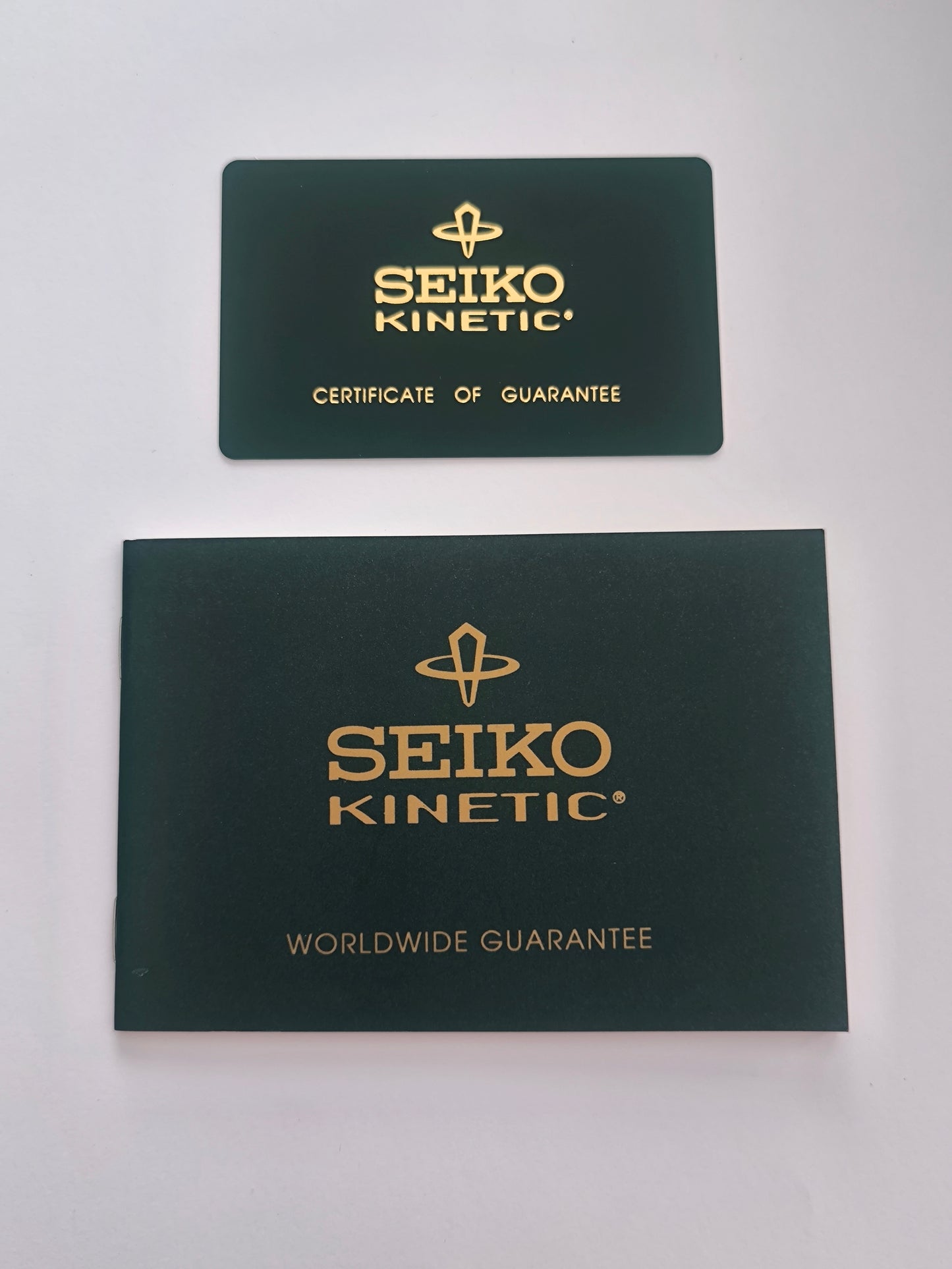 Original Seiko Kinetic Worldwide Guarantee Booklet & Warranty Card