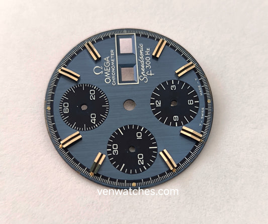 OMEGA Speedsonic f300 Hz Blue Dial - Electronic Tuning Fork 29.5mm