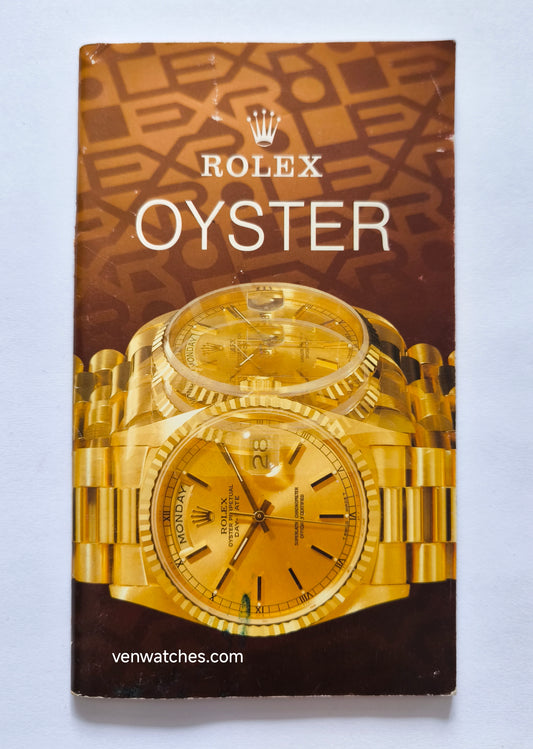 Vintage Rolex Oyster Watch Catalog/Booklet 1993 - Original Collection Guide